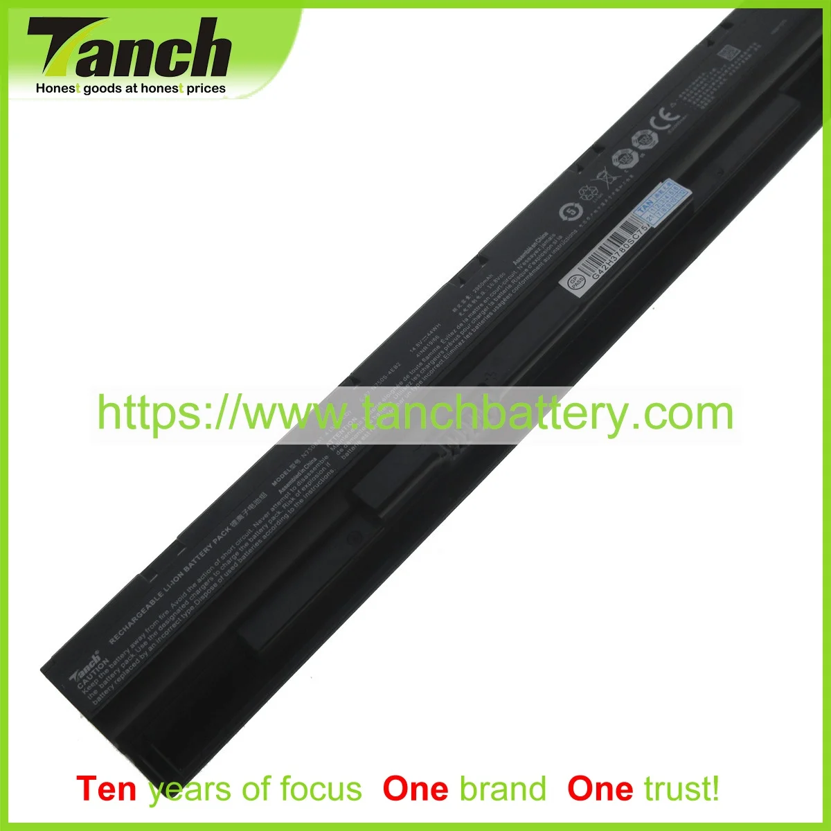 Tanch Аккумулятор для ноутбука CLEVO черный 14.8V 2950mAh