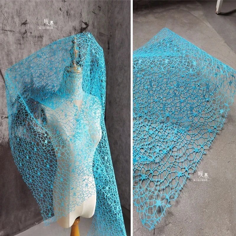 Ажурная дизайнерская сетчатая ткань для шитья сделай сам дизайнерские модные