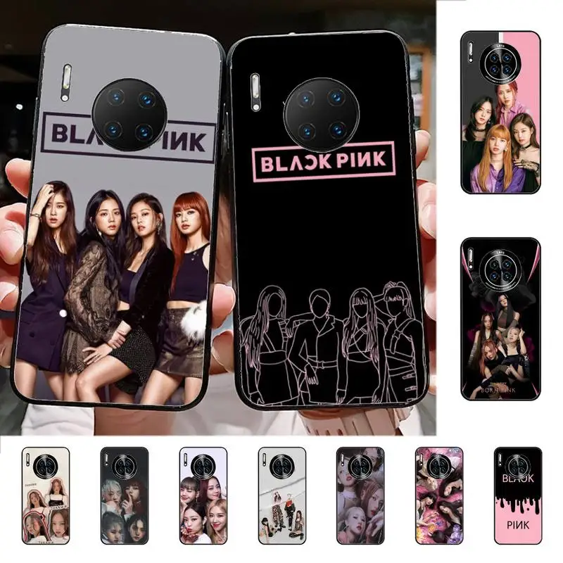 

PINKS AND BLACK Phone Case for Huawei Mate 20 10 9 40 30 lite pro X Nova 2 3i 7se