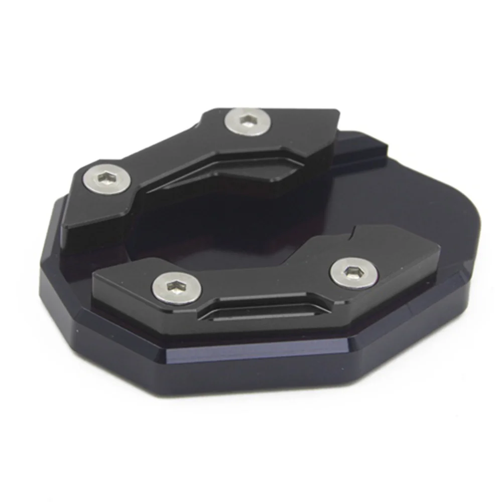 

Motorcycle Kickstand Sidestand Stand Extension Enlarger Pad for YAMAHA NMAX 155 2020(Black)