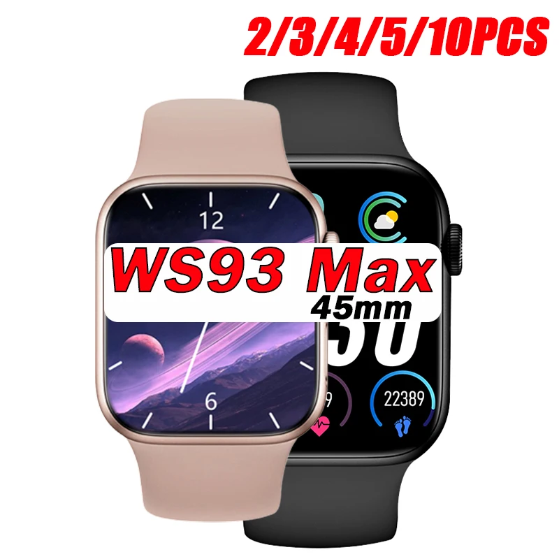

WS93 Max Smart Watches 2023 IWO Women Men Series 8 New BIG 2.0 Inch GPS Wireless charging Phonebook Sports Modes Bluetooth Call