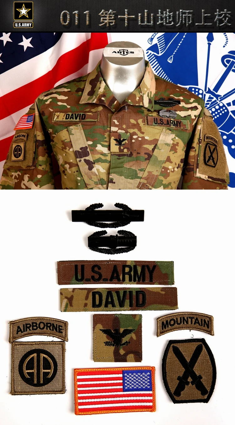 Armyshop2008 армия США 10-е горное подразделение 82ND воздушное полковник ранг INSIGNIA CP
