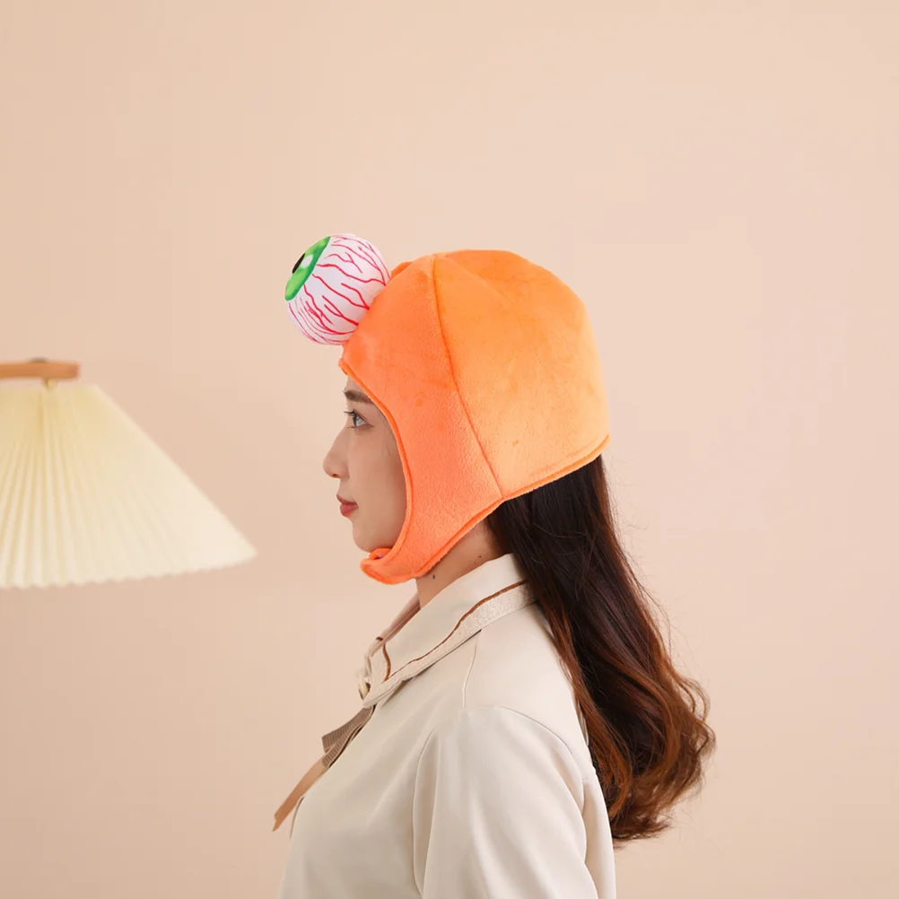 

Halloween Cosplay Eyeball Hat Party Plush Hat Halloween Party Costume Headgear