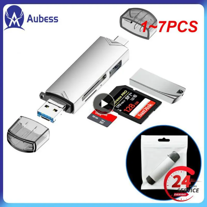 

USB 3,0 кардридер Elough 6 в 1, 1-7 шт., TF-карта, USB флеш-накопитель, OTG адаптер для ПК, Type c, мобильных телефонов, USB Type-C