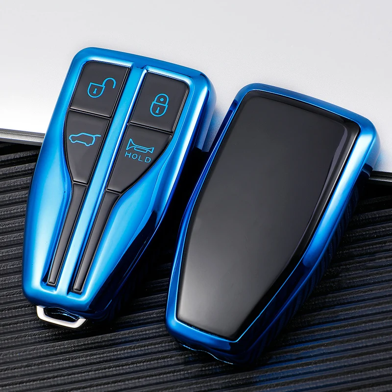 

4Button TPU Car Smart Key Cover Case Bag Shell Fob for Hongqi HS5 H5 H9 HS7 H7 L5 HS3 L9 Holder Protector Accessories Key Chains