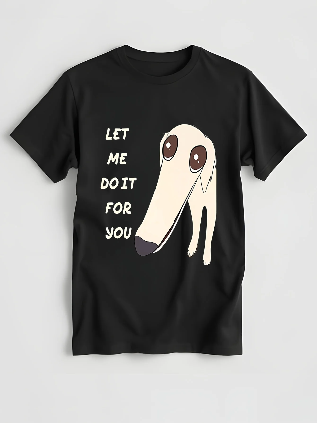 Футболка унисекс премиум-класса Let Me Do It For You Borzoi Dog с длинным лицом и забавным мемм