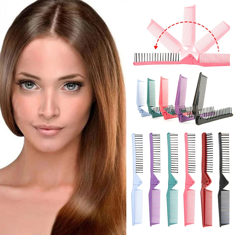 

6 Colors Professional Hair Combs Barber Hairdressing Hair Cutting Brush Anti-static Folding Comb Salon Hair Care Styling Tool