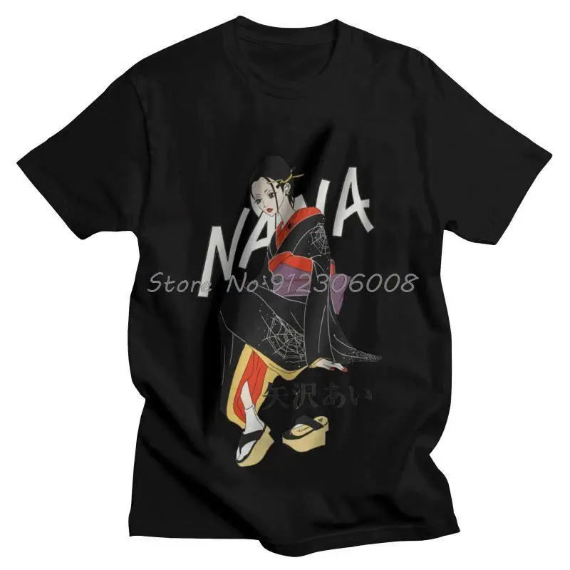

Nana Osaki T-shirt Men Fashion T Shirt Short Sleeve Cotton Japanese Anime Manga Tshirt Cool Tee Streetwear Harajuku