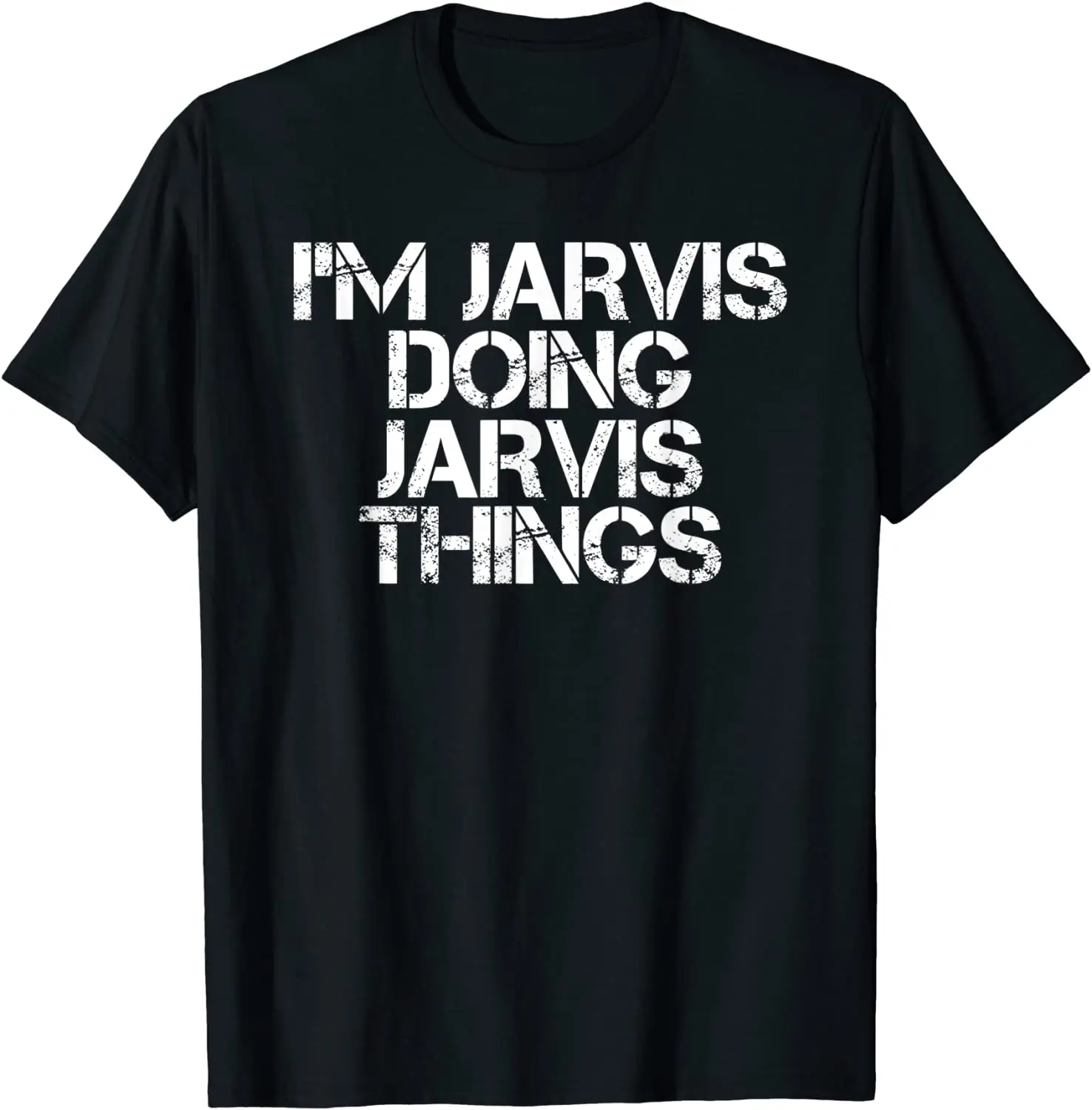 

Забавная Хлопковая мужская футболка I JARVIS DOING JARVIS THINGS с названием подарка на день рождения, удобная дизайнерская футболка в стиле хип-хоп