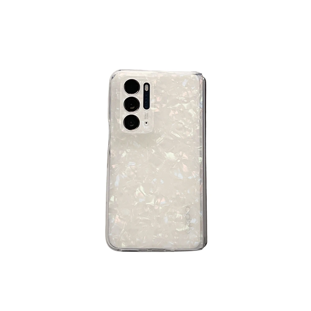 

For Samsung Galaxy Z Flip3 5G Z Fold3 Huawei P50 Pocket Pearl Shell Pattern Phone Case Full Coverage Casing Slim