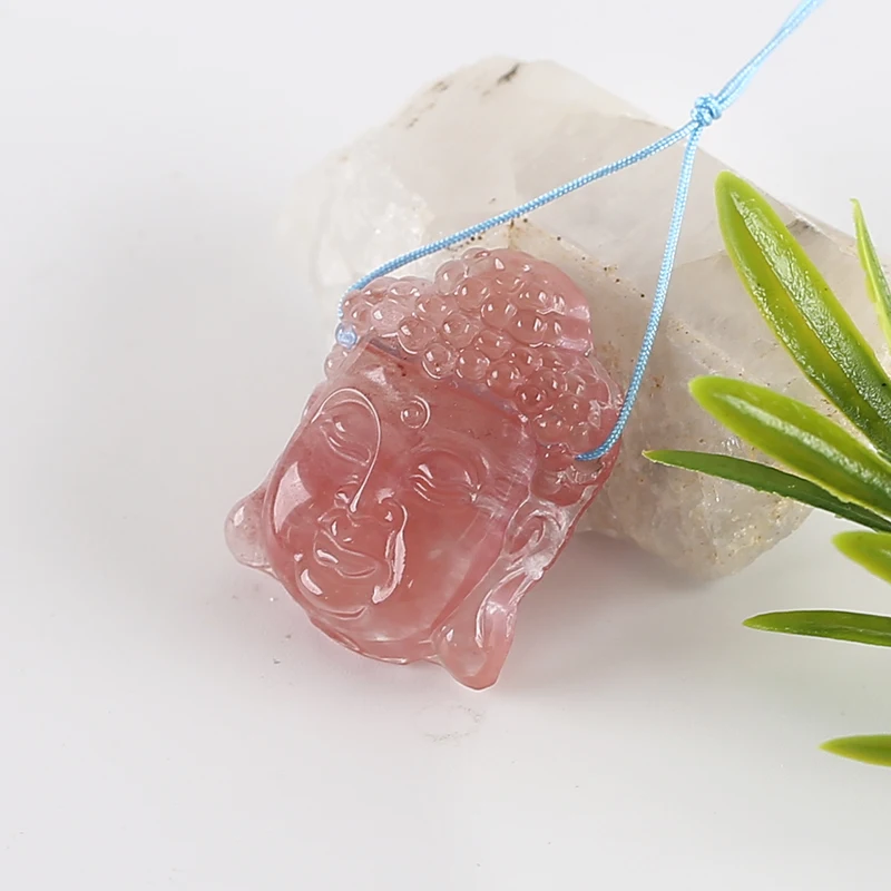 Оптовая продажа подвеска Quncortz с изображением вулкана вишни ручной работы из