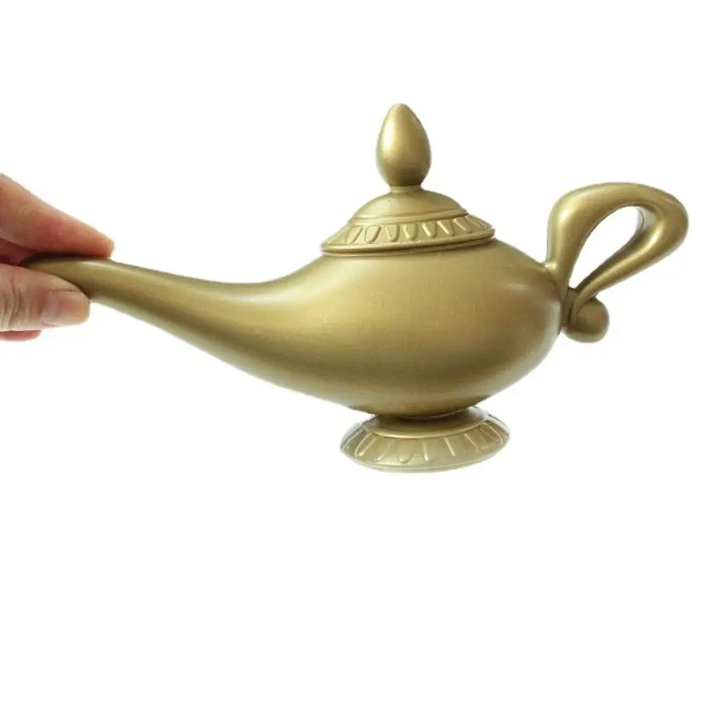 Lámpara de Aladin de plástico con forma de olla de té, adorno de fiesta en casa, artesanías de dibujos animados, Panto de Navidad