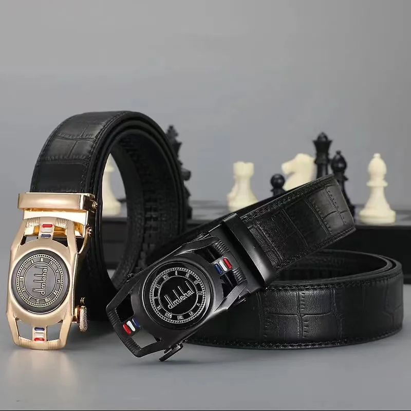 

Роскошный дизайнерский новый ремень 2022, мужской ремень с автоматической пряжкой, Деловой, Повседневный, в Корейском стиле, для гольфа, 110-130 см