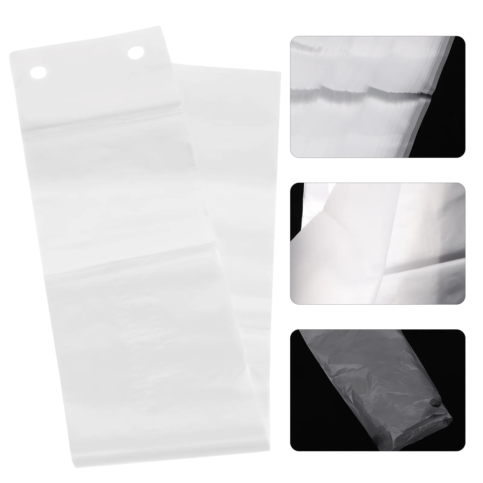 

100pcs Clear Wet Bags Replacement Long Bag Refills Dispenser Sleeves Reduce Rainy Day Cleanup Accidents