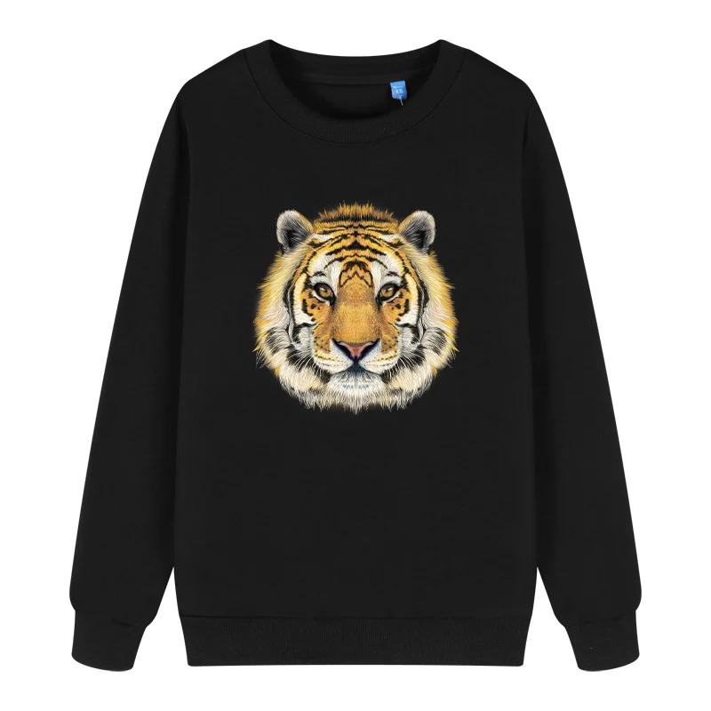 Классическое животное голова тигра сделай сам теплопередача для детей футболка