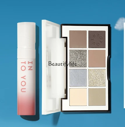 Кокосовый блеск для губ тени век пластина водное зеркало лак блестки набор