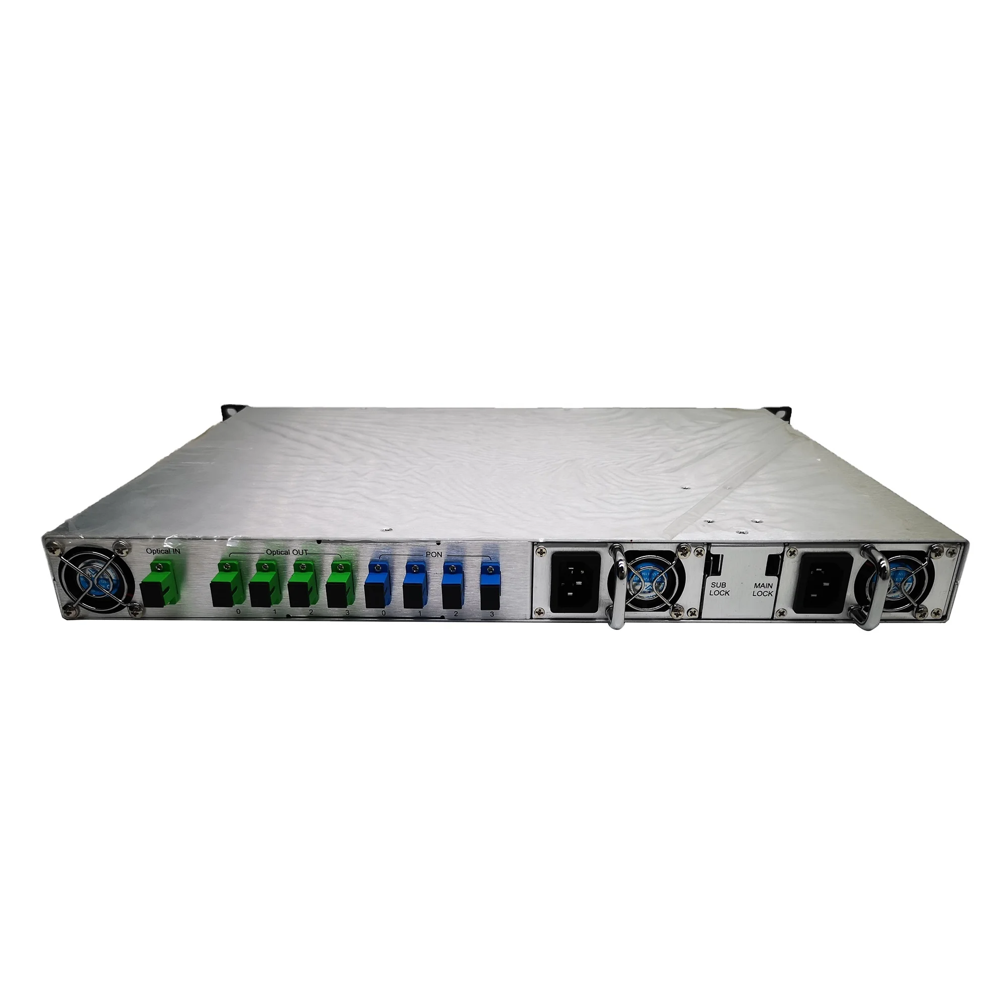 

1550nm 4x19dBm Gain CATV EDFA Optical Amplifier with WDM abd AGC and Dual Power Supply and Network Management Function