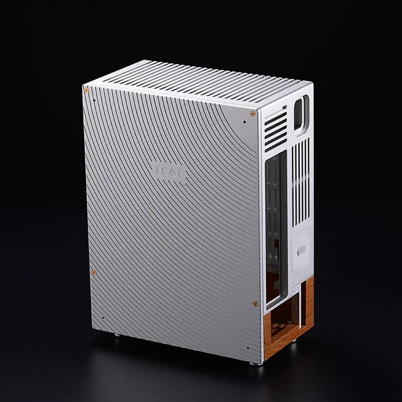 Полностью алюминиевый цельнодеревянный 1U Интегрированный Дисплей для ITX корпуса