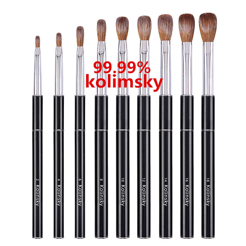 

Black Nail Art Brush Kolinsky Acrylic Brush Professional Kolinsky Sable Brush for UV Gel Manicure Brushes Accessories
