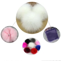 cute fox fur pompom removable fur fluffy bobble ball with press button for diy hats caps bags clothes shoes decor 2018