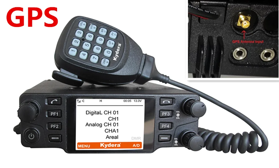 Kydera DMR 200-мильная рация и цифровая мобильная радиостанция с GPS-приемом CDM-550H Hf