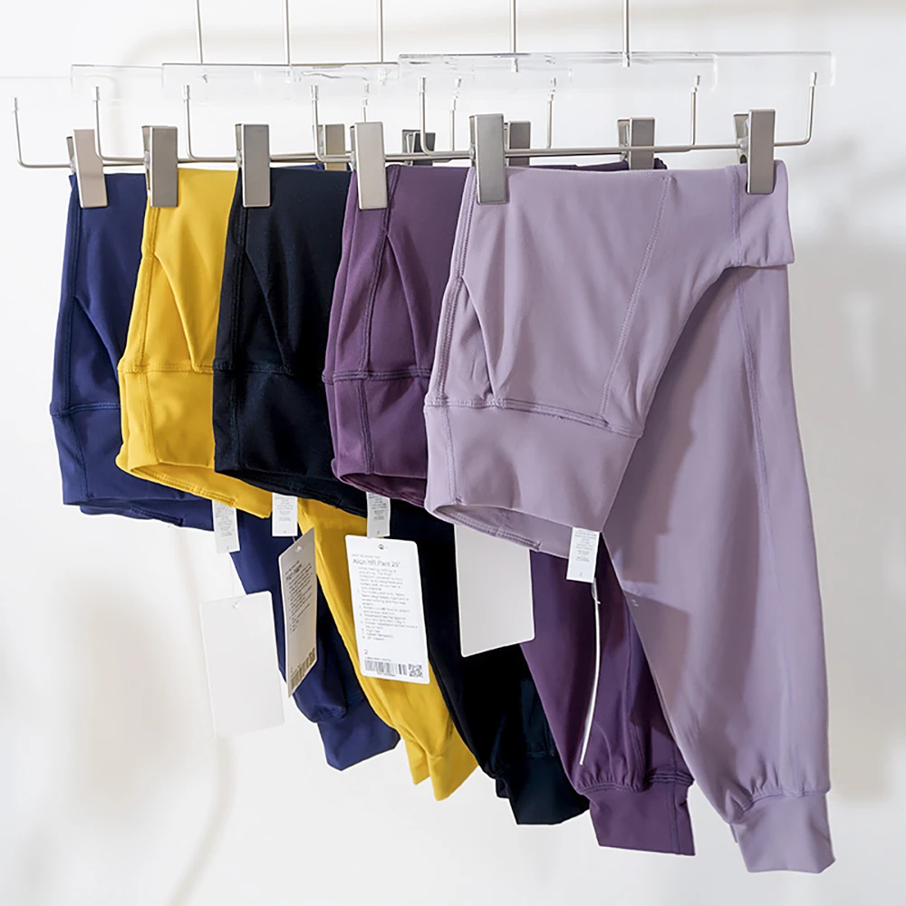 Lulu Stretchy Joggers Casual Pants High-Rise Jogger Sweatpants Sweat Pants Designed for On the Move