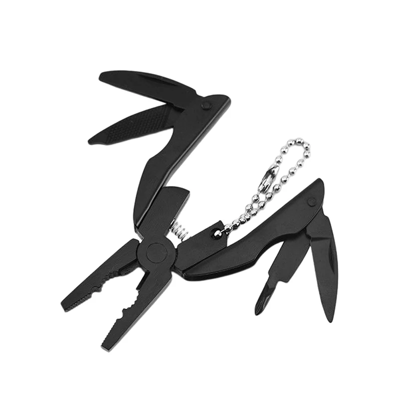 

Turtle Pliers Portable Multifunction Folding Plier,Stainless Steel Foldaway Knife Keychain Screwdriver,Camping Survival EDC