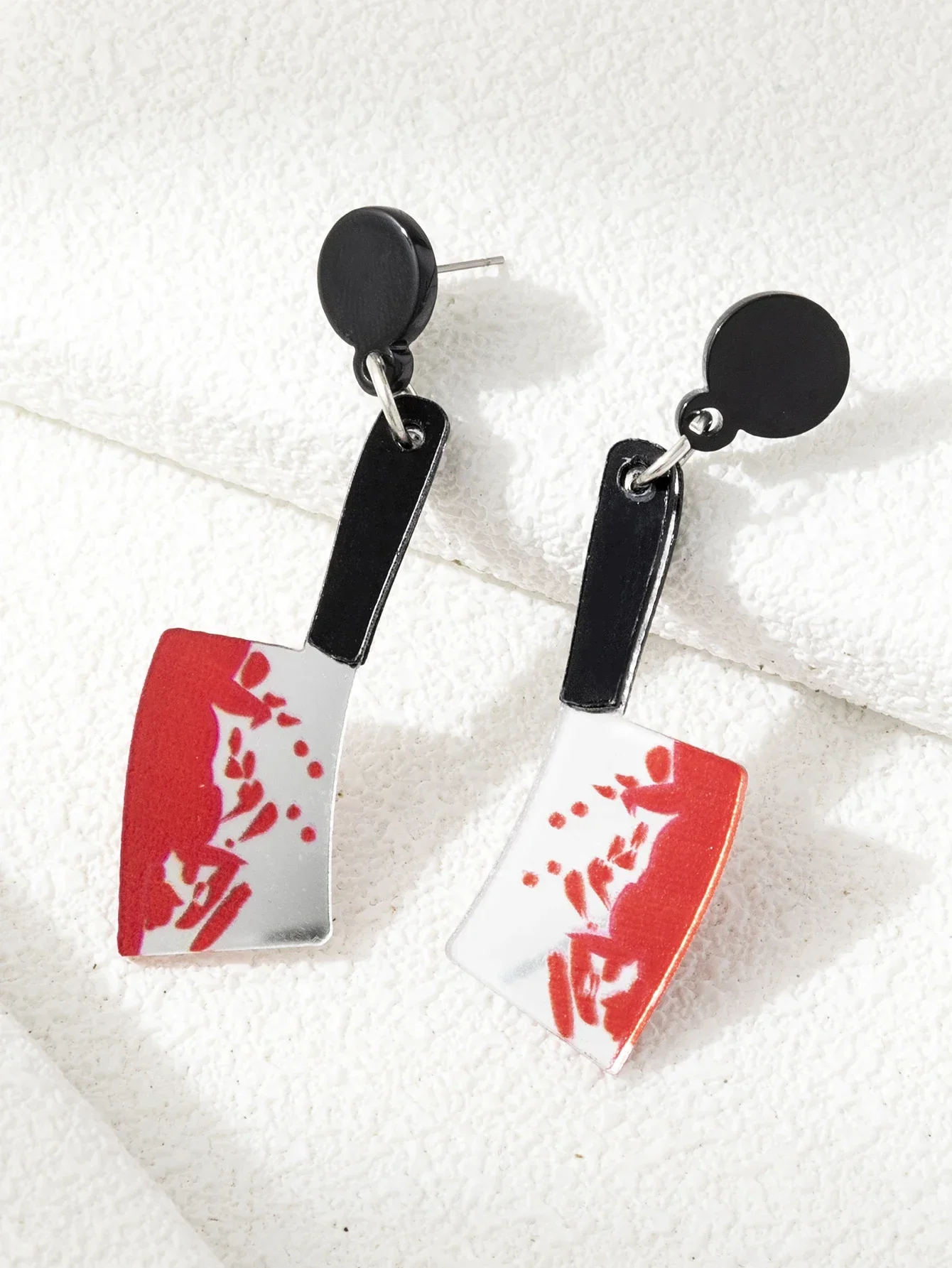 1 пара Хэллоуин ужасы ножницы топор острый нож висячие серьги для женщин модные