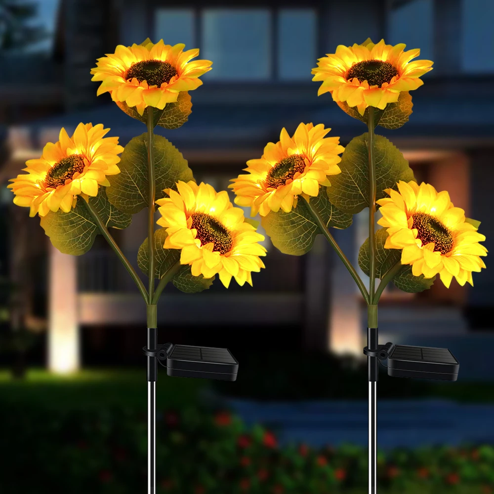 

Solar sunflower lamp lawn lamp outdoor waterproof led garden lamp villa layout landscape decoration lights
