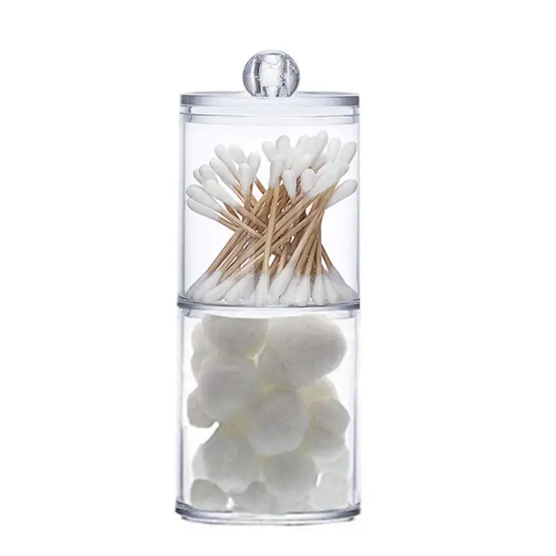 

Vanity Storage Organizer Bathroom Vanity Organizer Canister Cotton Swabs Holder Dispenser Box Bathroom Containers For Snack