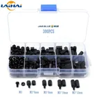 300 шт. M3NH1 M3 нейлоновый винт белыйчерный шестигранный нейлоновый промежуточный стопор стойка с плоской головкой нейлоновые пластиковые шаговые винты гайки