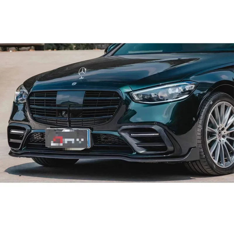 Спортивный передний бампер из углеродного волокна для Mercedes Benz S Class W223 2022 диффузор