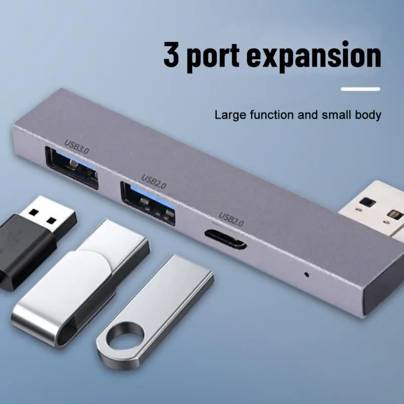 

Usb C Adapter Splitter Mini Usb2.0/usb3.0 Mini Portable Usb Multiport Hub Usb2.0/usb3.0 3 In 1 For Computer Accessories Usb Hub