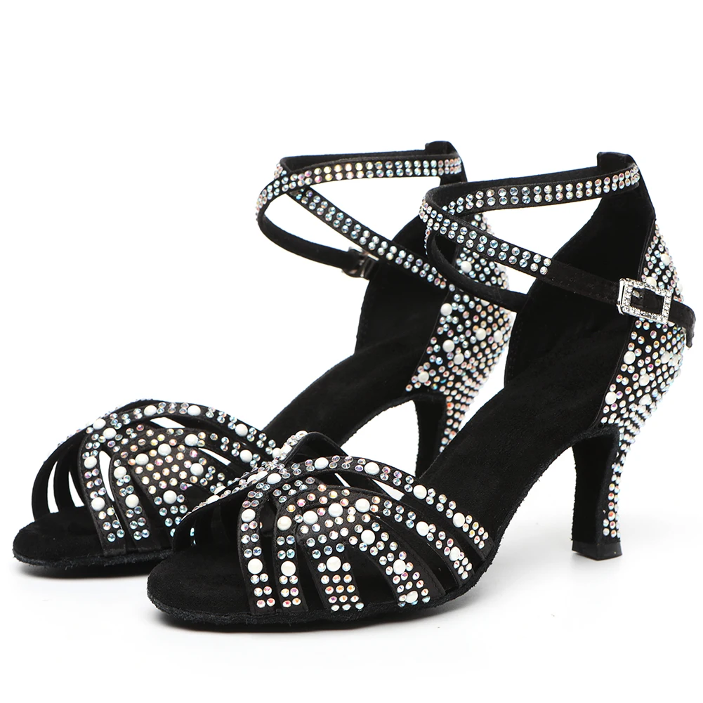 Woman High Heels For Dancing Women's Latin Dance Shoes Girls Ballroom Modern Tango Shoes Ladies Salsa Party Sandals Wedding Shoe