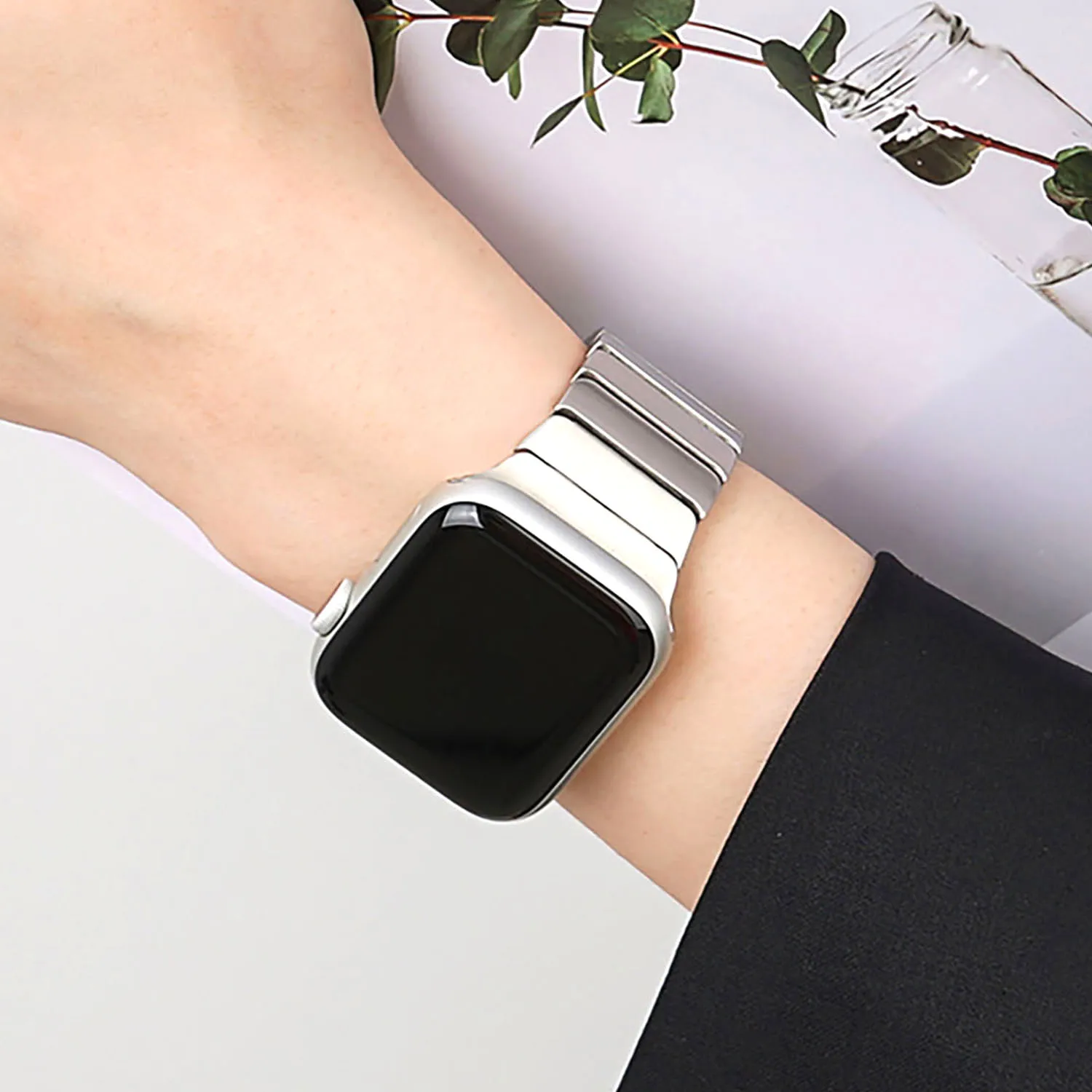 

Replacement Stainless Steel Strap For Apple Watch Ultra 49mm 8 7 45mm 41mm Wristband For iWatch Band 6 5 4 3 SE 44mm 42mm 40mm