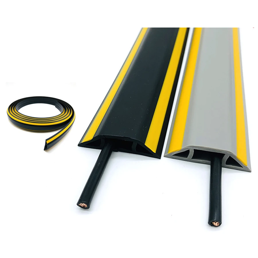 Самоклеящийся органайзер для напольного кабеля из ПВХ противоударный