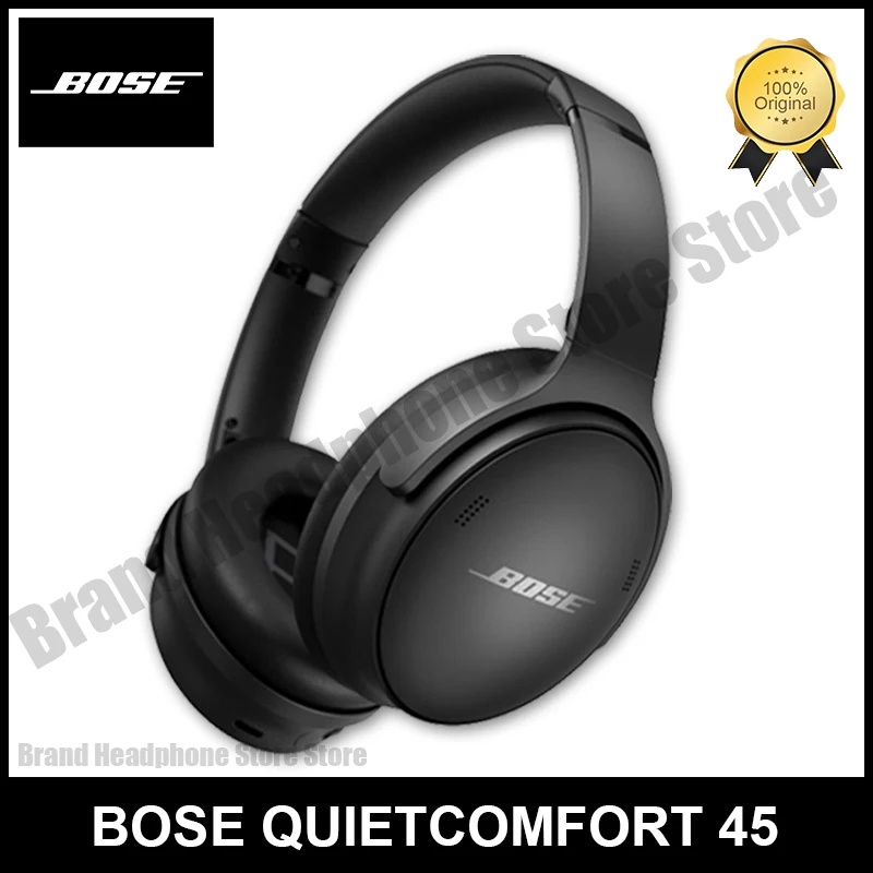 

Original Bose QuietComfort 45 Bluetooth Wireless Noise Cancelling Headphones Bass Headset Earphone With Mic Voice Assistant QC45