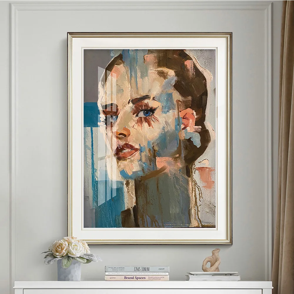 Katya Shaposhnikova печать постер поп-арт третья леди холст картина женщина портрет Стена