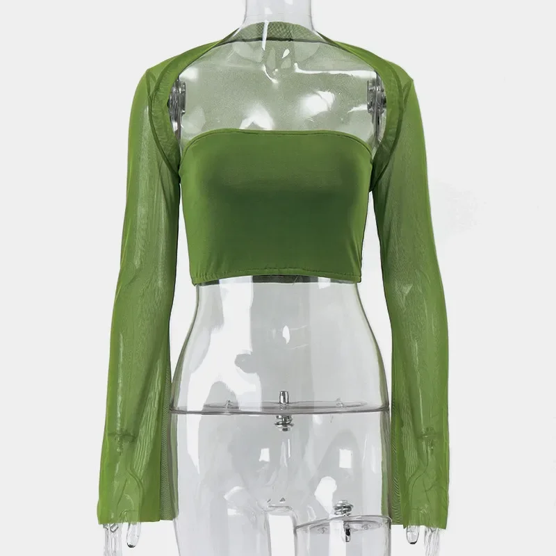 Кроп-топ Y2K женский однотонный