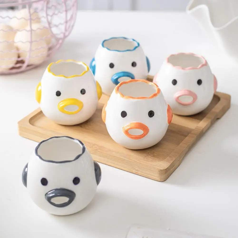

Creative Yolk White Separator Novel Small Mouth Design Minimalistic Mini Egg White Separator