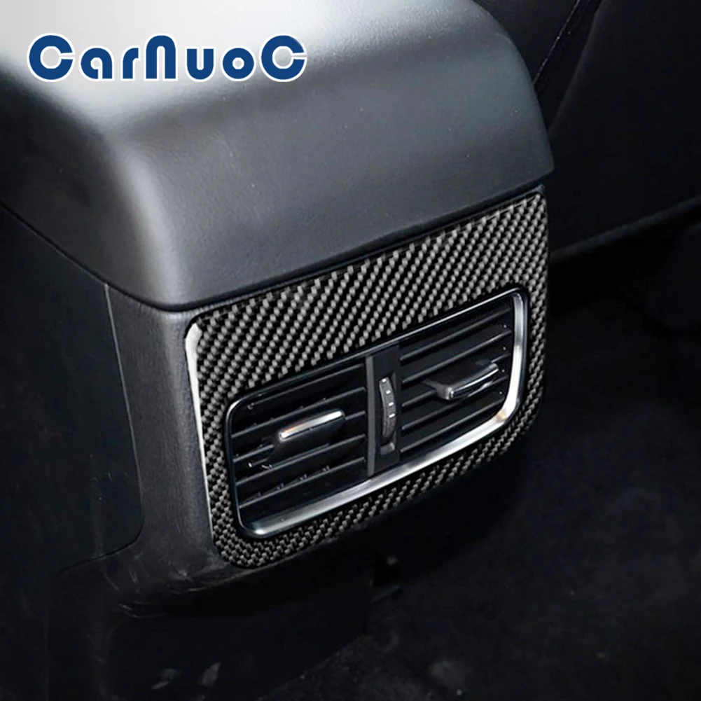

Car Stickers Accessories For Mazda CX-5 CX5 2017 2018 Rear Air Condition Vents Decorative Cover Trim Carbon Fiber Interior