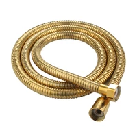 1 5m high pressure shower hose plumbing for bathroom accessories gold flexible handheld anti winding gi2 universal hose