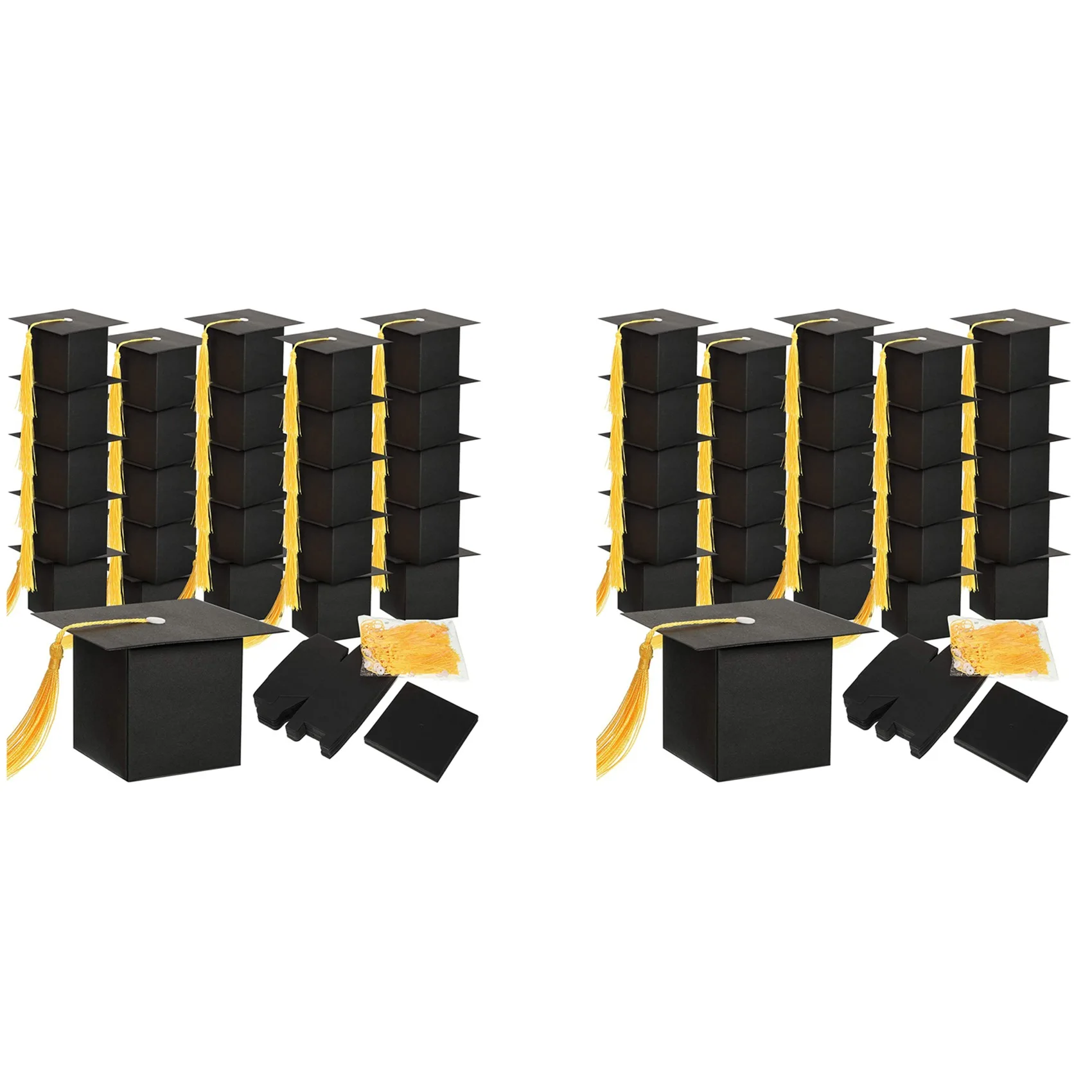 

Украшения для выпускного, 100 шт., коробка для конфет на выпускной, искусственная коробка для самостоятельного творчества, подарок на выпускной, конфеты, Декор