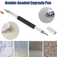 double headed tip scriber pen diamond metal construction marking engraving tools for glass carving scribing marker hand tool