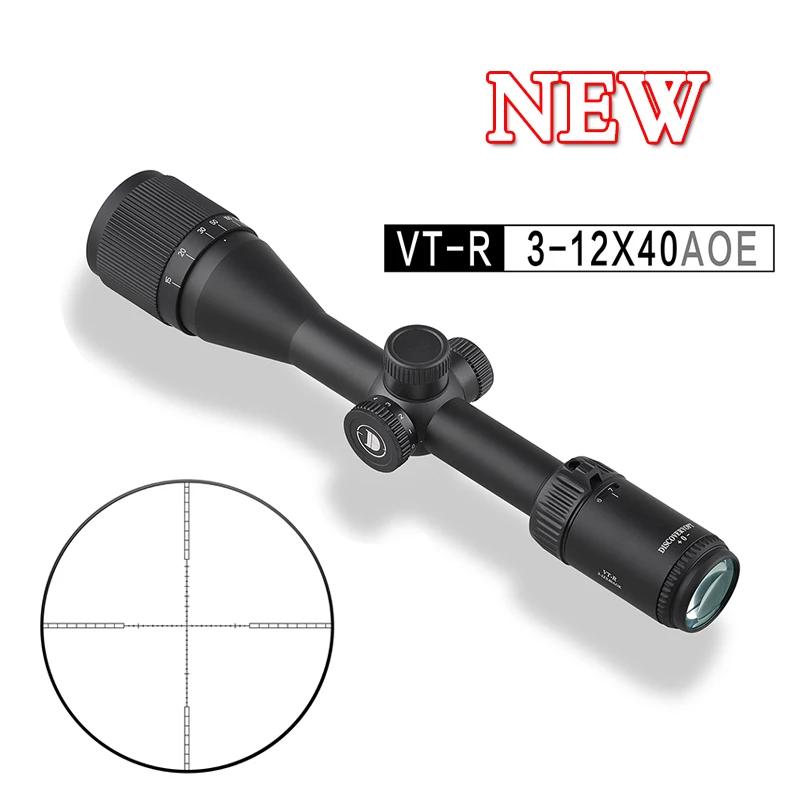 Discovery 3-12x40 AOE Hunting riflescope optical Scope telescopic Sight Shooting For Air Rifle Airsoft Pneumatics Rimfire .22LR