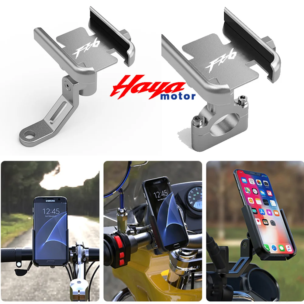 

For Yamaha FAZER FZ6 FZ-6 ZF6N FZ6R 2009-2023 All Year Accessories Motorcycle Handlebar Mobile Phone Holder GPS Stand Bracket