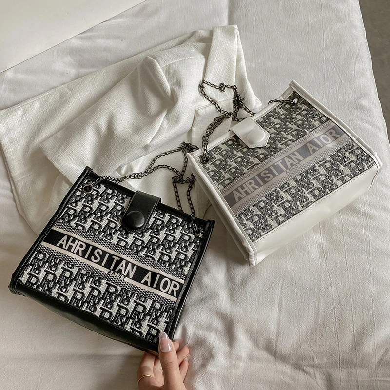 

Модные женские сумки на плечо, дизайнерская женская сумка через плечо с надписью, женская сумка-шоппер, женские сумки, универсальные сумки н...