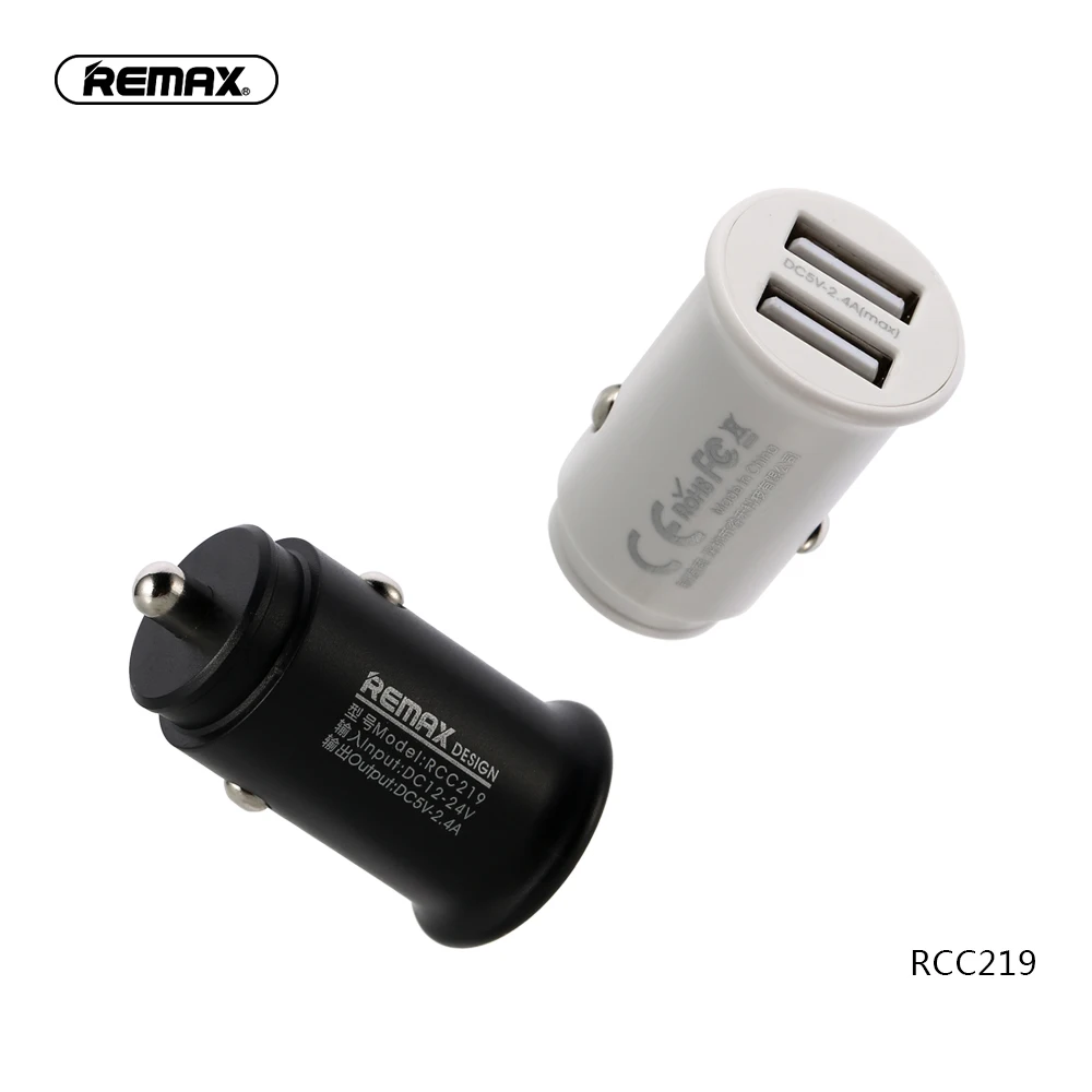 Remax mini Dual USB Car Charger Adapter 5V/2.4A fast for Smart Mobile Phone charging For iphone 7 samsung xiaomi huawei | Мобильные