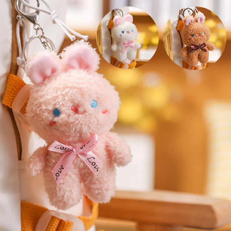 Новый милый кролик с бантом забавный фотообои мягкие украшения пара модных