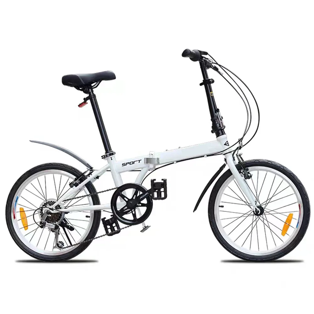 

20 Inches Bicycle Double V Brake Folding Bike Skid Tires Comfort Cushion Easy To Install Suitable For Daily Commuting